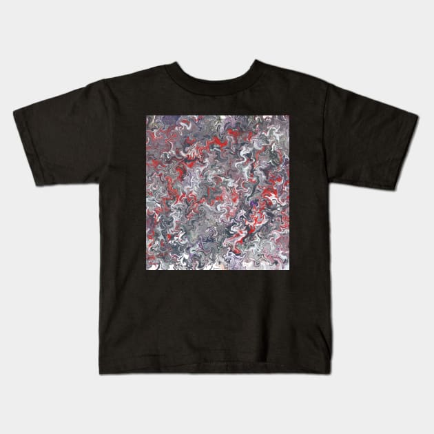 Melancholic Marble Kids T-Shirt by LozMac